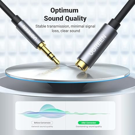 UGREEN 3.5mm Male to 3.5mm Female Extension Cable - Image 6