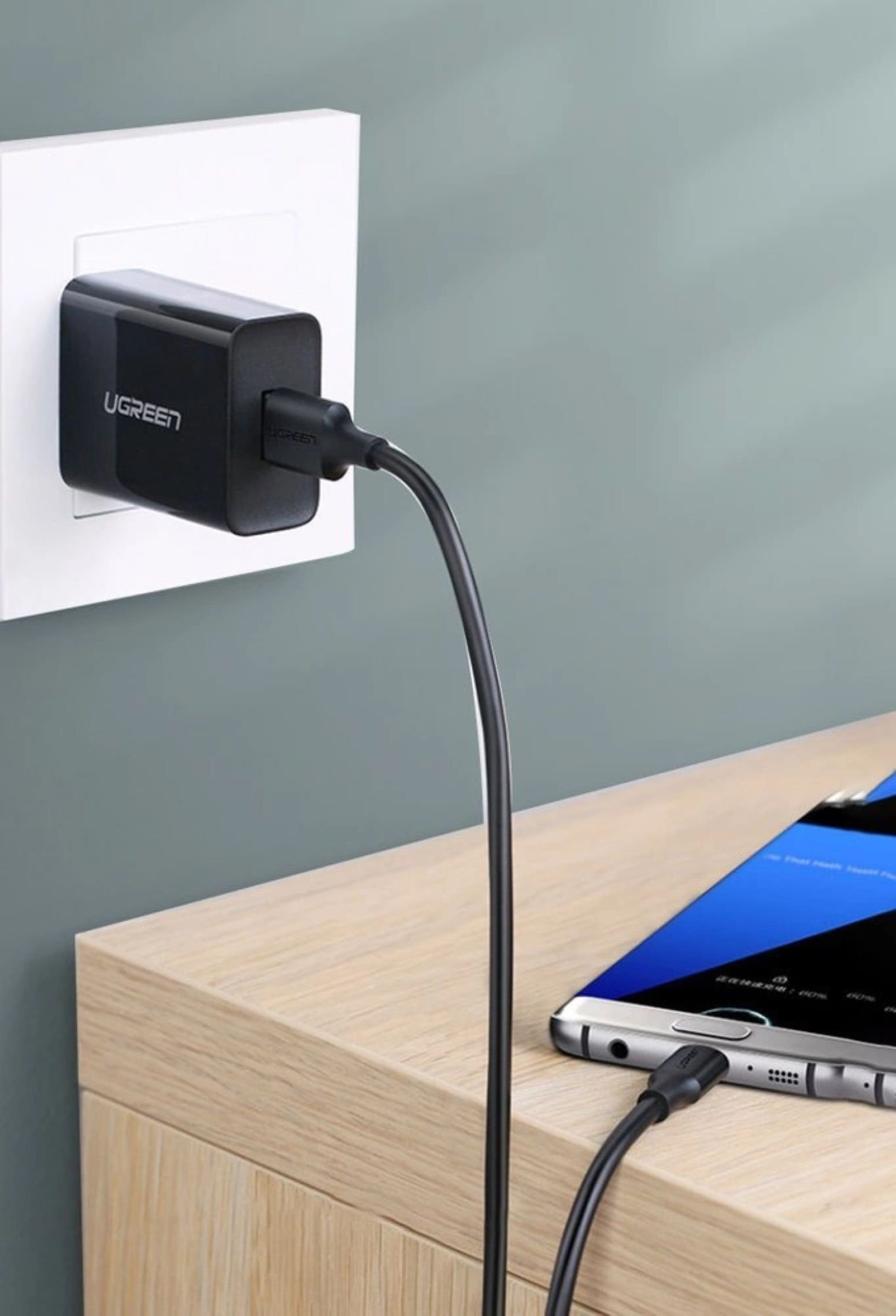 UGREEN USB-C male to USB-A male USB 3.0 5Gbps 60W PD data cable - Image 3