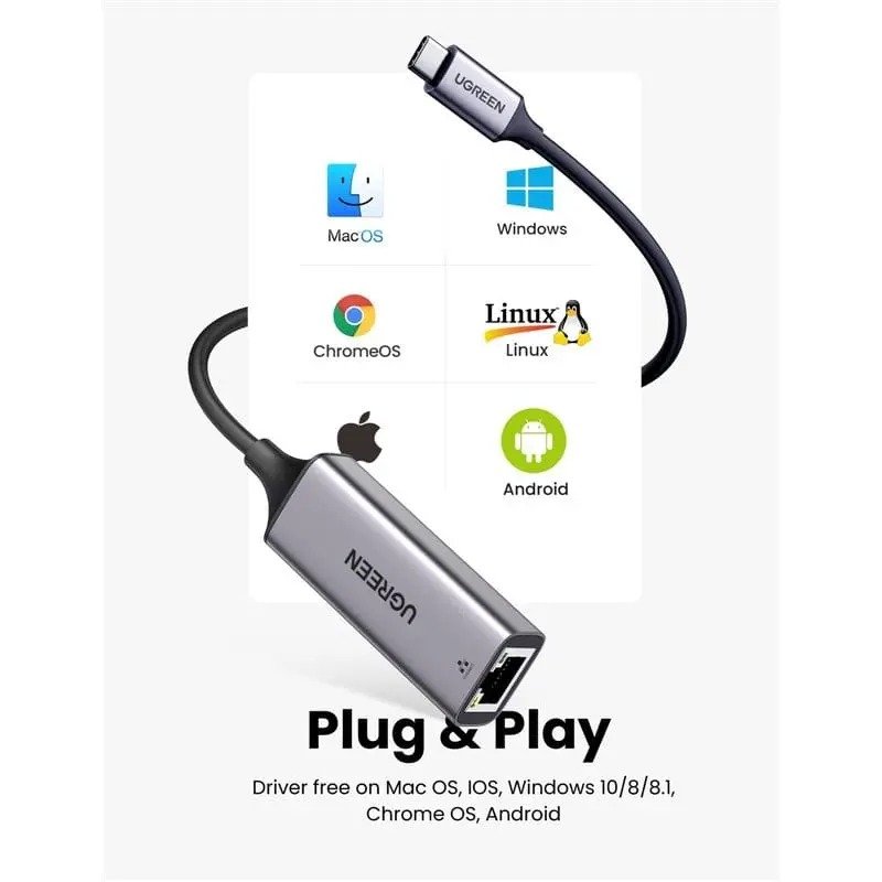 UGREEN USB-C 3.1 Gen 1 to RJ45 gigabit ethernet adapter - Image 3